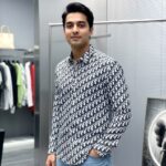 Christan Dior Men's Monogram Full Sleeve Shirt.