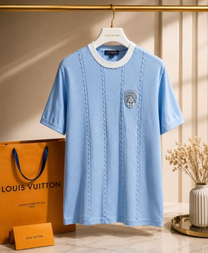 2026/07/210400.jpg Louis Vuitton Premium Knit Texture Tee (Men). - Image 1